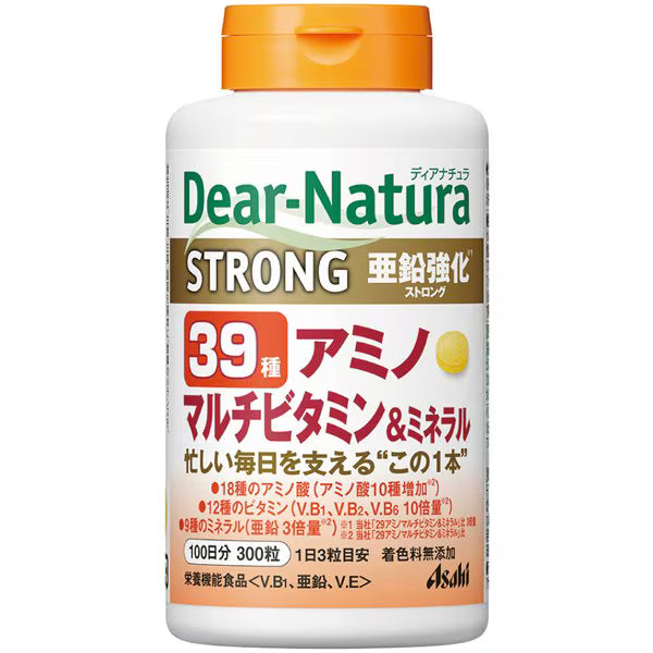 Asahi Dear-Natura Strong 39 Amino Multivitamin & Mineral 300 Tablets