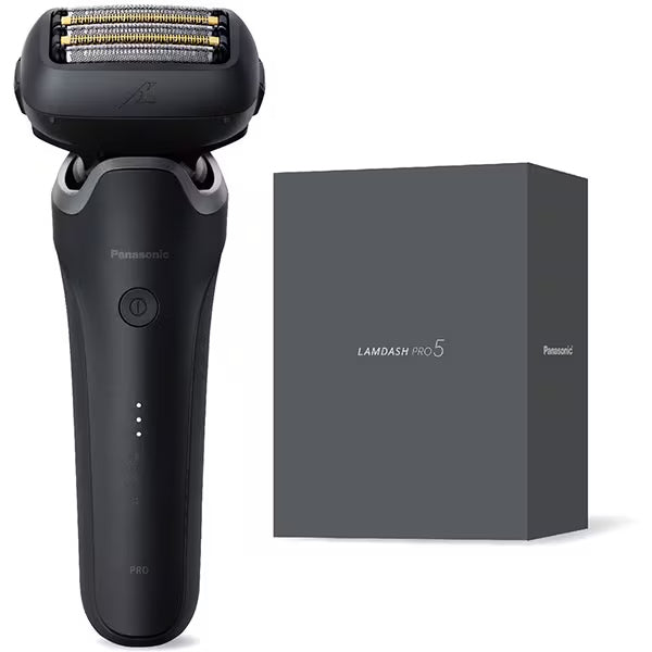 Panasonic Men’s Shaver LAMDASH PRO 5-Blade Standard Model Rechargeable / AC Type Matte Black ES-L551D-K