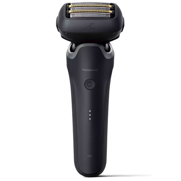Panasonic Men's shaver LAMDASH PRO 5 blades with automatic cleaning charger and pouch Black ES-L570D-K