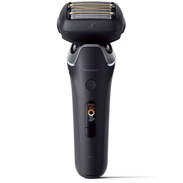 Panasonic Men's shaver LAMDASH PRO 6 blades with automatic cleaning charger and semi-hard case Craft Black ES-L690U-K