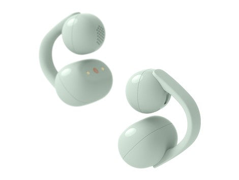 SONY LinkBuds Clip True Wireless Earbuds (Open-Ear/Ear-Cuff Style) with DSEE and Bluetooth Support, Green, WF-LC900 G