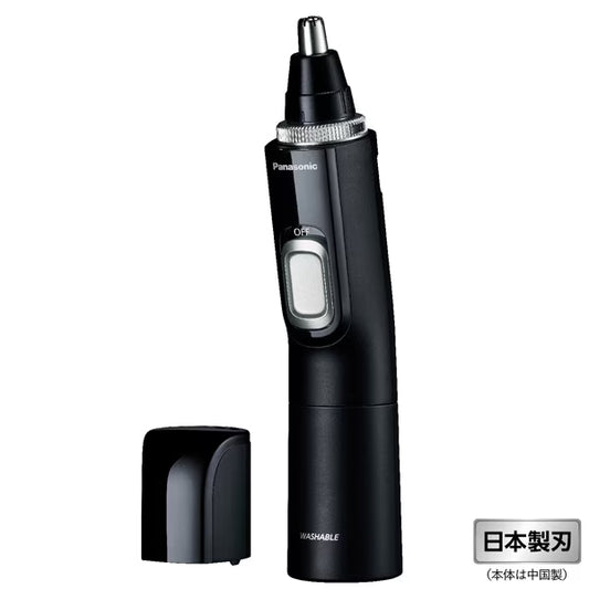 Panasonic Nose & Ear Hair Trimmer Washable & Clippings Vacuum Model Black ER-GN71-K
