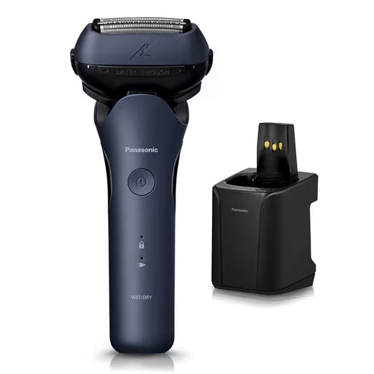 Panasonic  Men's shaver LAMDASH 3 blades with fully automatic cleaning charger Blue ES-L380W-A