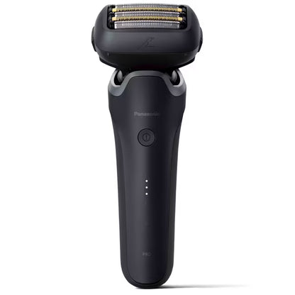 Panasonic  Men's shaver LAMDASH PRO 5 blades with automatic cleaning charger and pouch Black ES-L570D-K