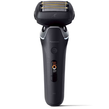 Panasonic  Men's shaver LAMDASH PRO 6 blades with automatic cleaning charger and semi-hard case Craft Black ES-L690U-K