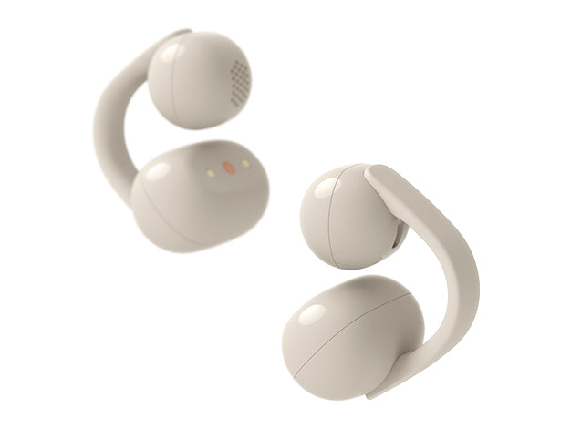 SONY LinkBuds Clip True Wireless Earbuds (Open-Ear/Ear-Cuff Style) with DSEE and Bluetooth Support, Greige, WF-LC900 C