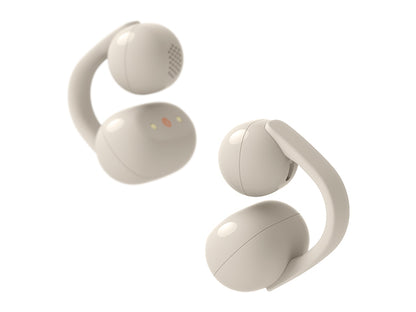 SONY LinkBuds Clip True Wireless Earbuds (Open-Ear/Ear-Cuff Style) with DSEE and Bluetooth Support, Greige, WF-LC900 C