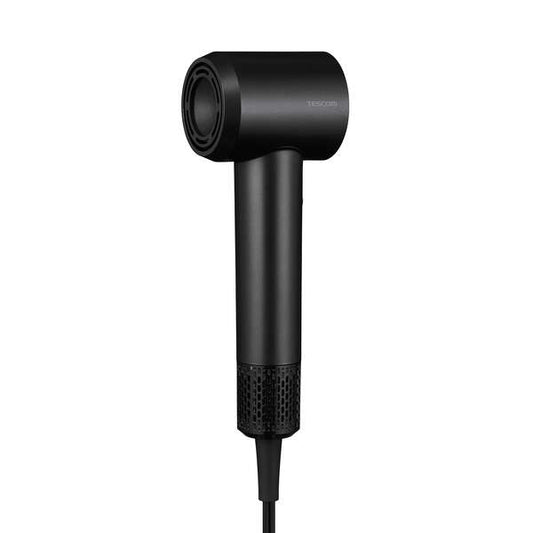 TESCOM I-Shaped Hair Dryer Quick Drying Negative Ions Lightweight 280g Compact Travel-Friendly Includes Pouch Matte Black TD620A-K