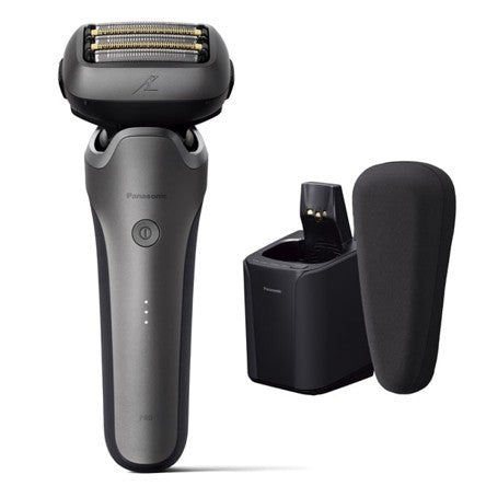 Panasonic Men's shaver LAMDASH PRO 5 blades with automatic cleaning charger and semi-hard case Silver ES-L580U-S